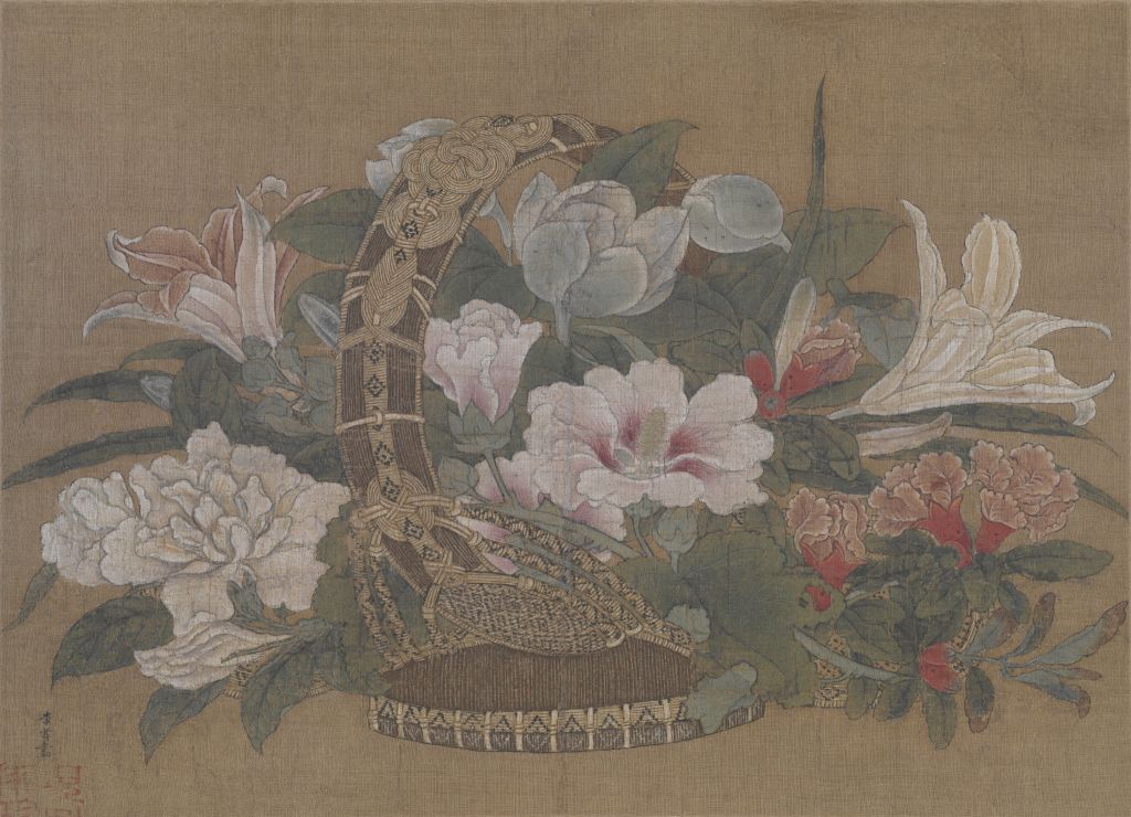 图片[1]-Li Song Flower Basket Page-China Archive